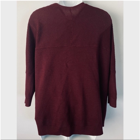 Petite Textured Drop Shoulder Open Cover Up Size XS - Picture 4 of 7